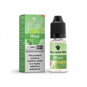 Diamond Mist Nic SALT Mint Flavour E-Liquid 10ml - 10mg & 20mg